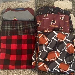 Lot of 5 pajama bottoms and one shirt